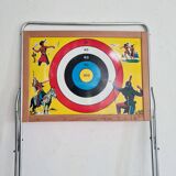 Tableau ardoise et cible verso jouet ancien