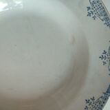 Hollow plates Earth of iron porcelain of Gien