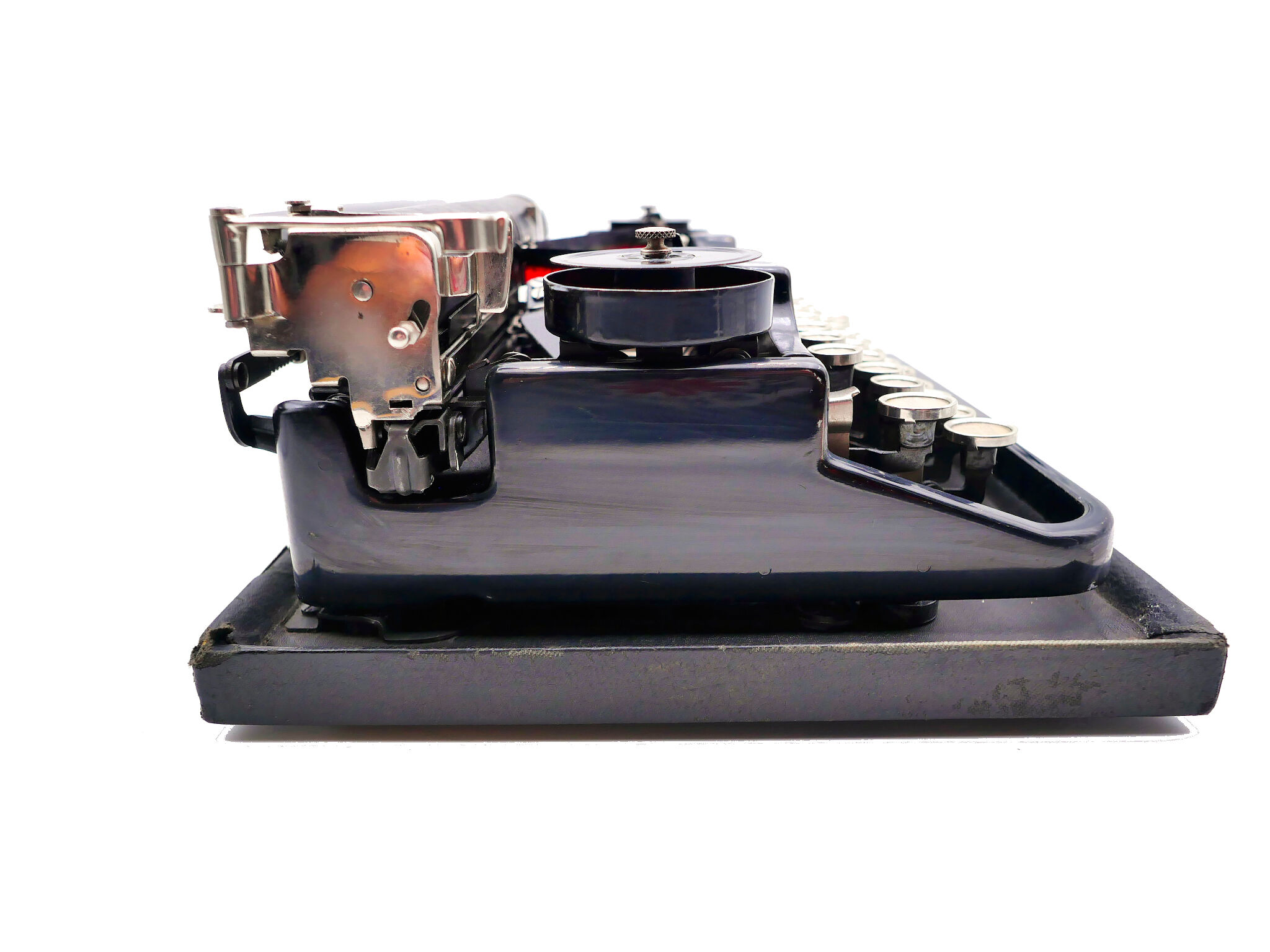 1926 new tape revised black tape underwood typewriter 3 bank