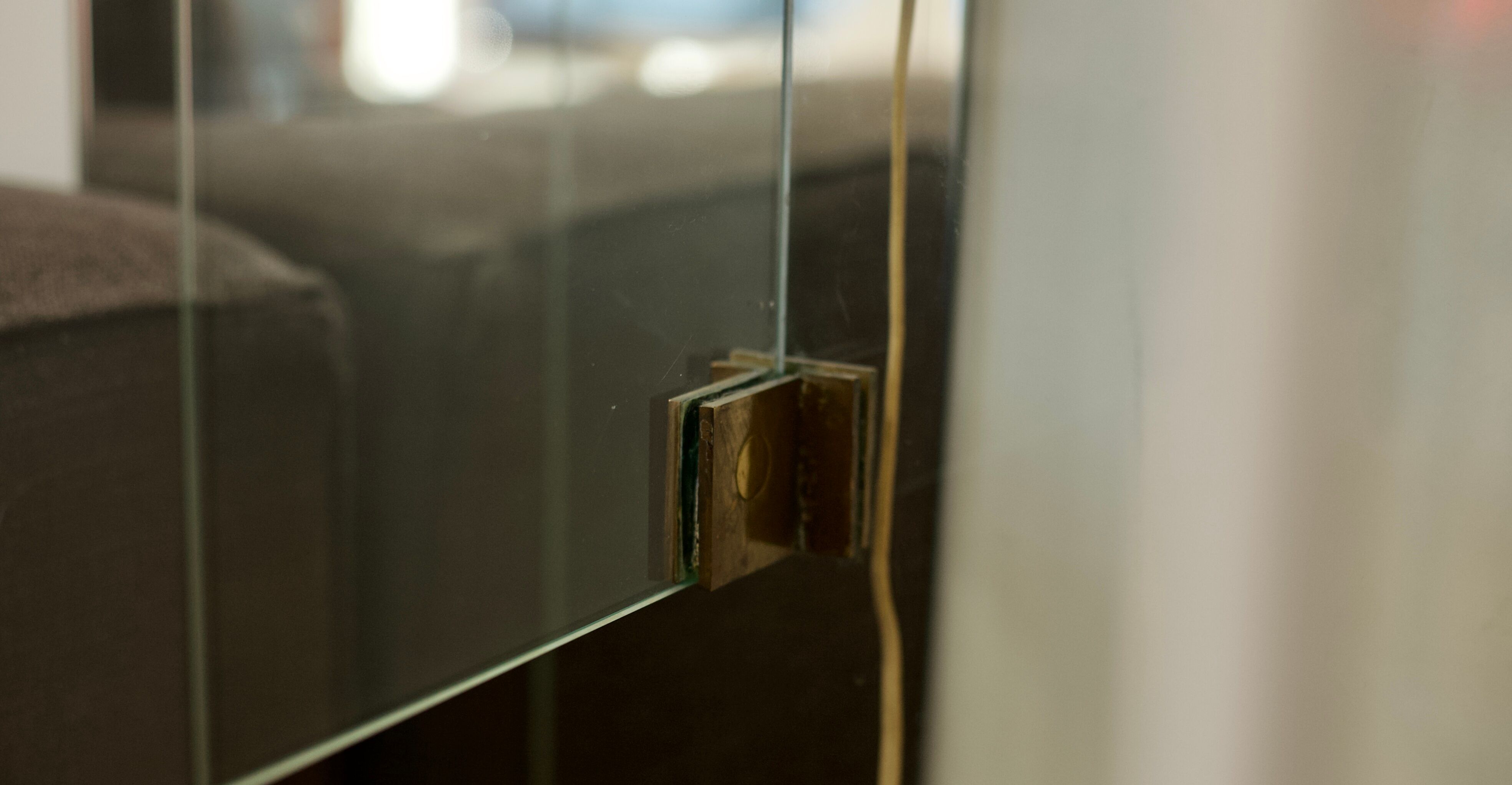 Console glass and bronze, France, 60 years