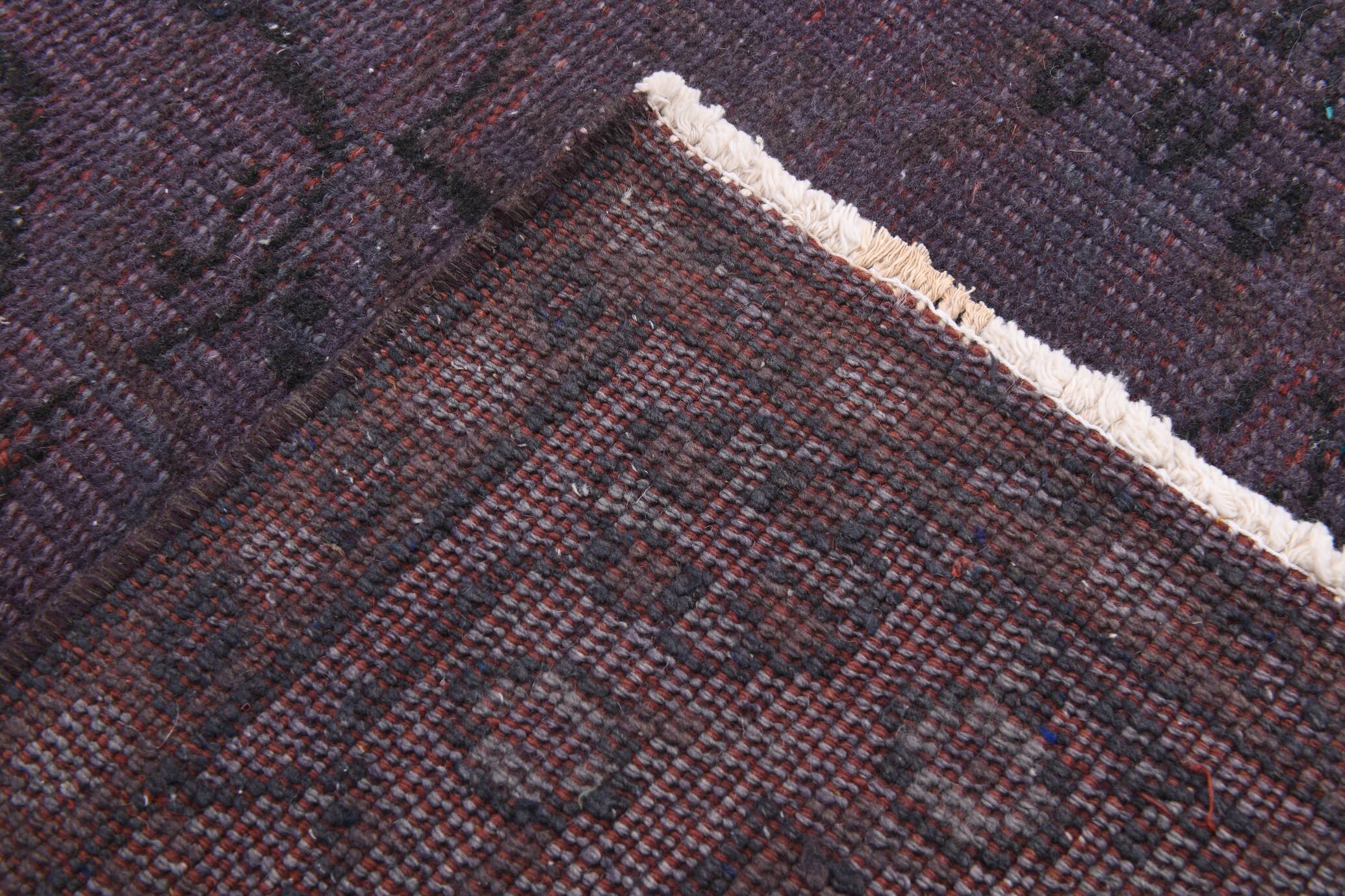 4x8 Shades Of Purple Oriental Handmade Wool Turkish Vintage Rug, 140x230Cm