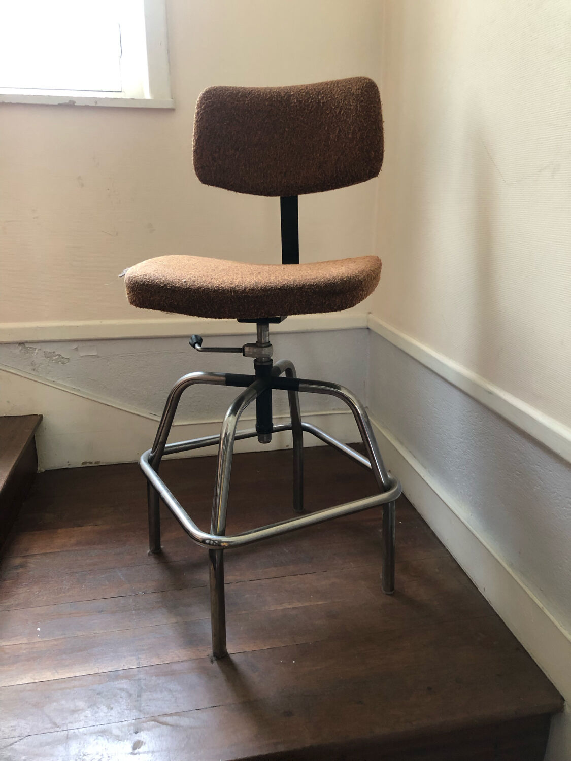 Vintage industrial architect desk chair