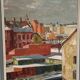 Swedish Oil on Panel“Landscape” by Bertil Lundqvist , Vintage & Framed