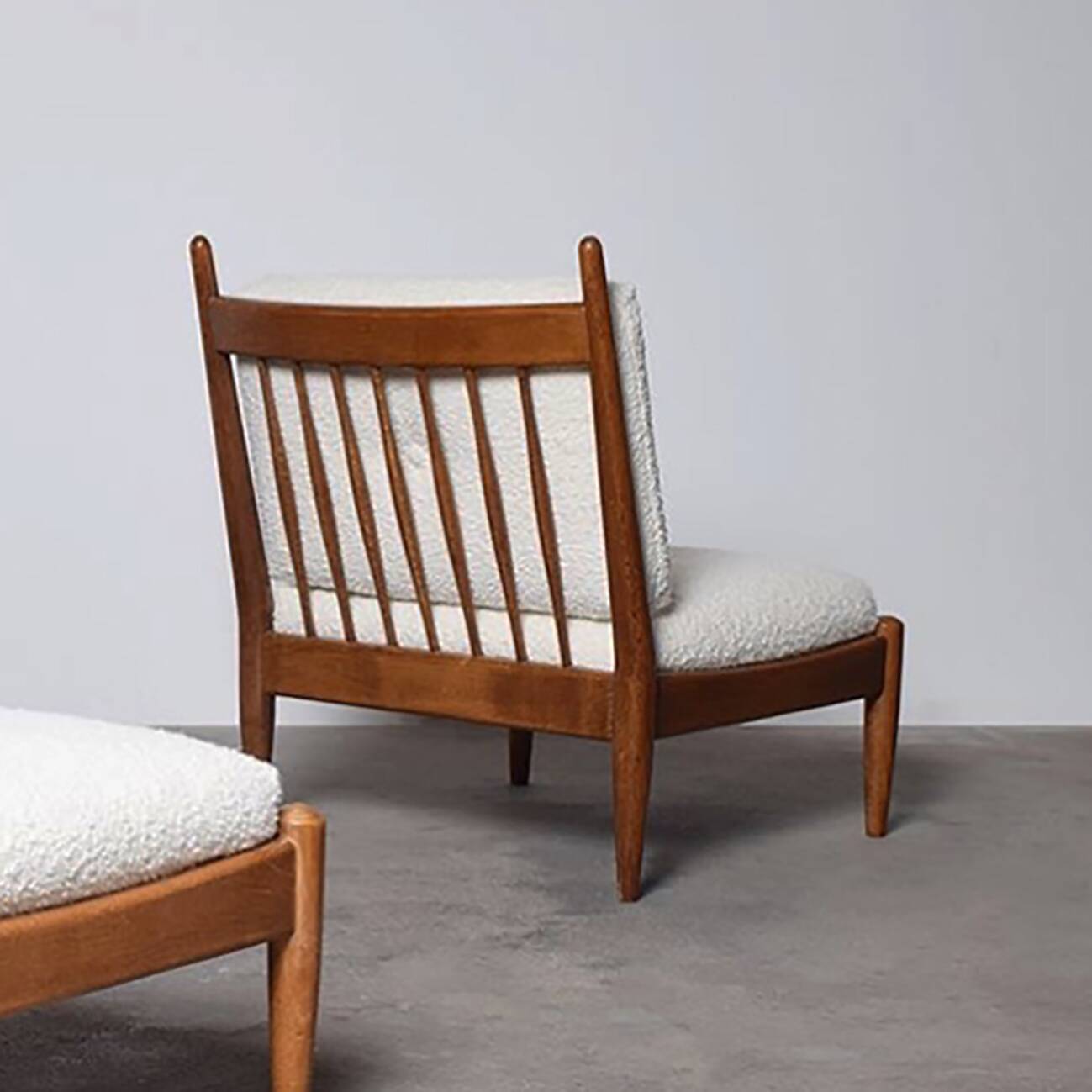 Mid Century Bouclé Lounge Chair, 1960s