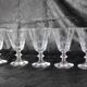 Baccarat / St Louis Caton crystal glasses early 20th France