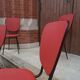Lot de chaises vinyle rouge