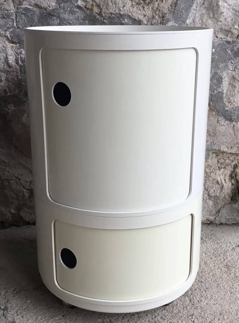 Componibili rolling bedside table by Anna Castelli for Kartell