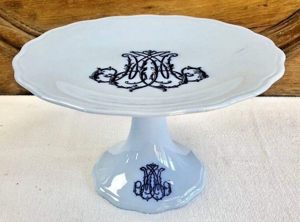 Old fruit bowl Brown Westhead Moore & co monogram XIX