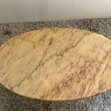 Marble oval coffee table