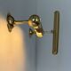 Pair of adjustable vintage brass wall lights, France, 1970.
