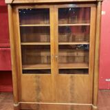 2-door mahogany empire style showcase