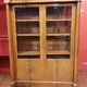 2-door mahogany empire style showcase