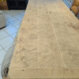 Old farmhouse table in elm