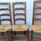 4 straw chairs