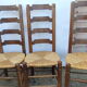 4 straw chairs