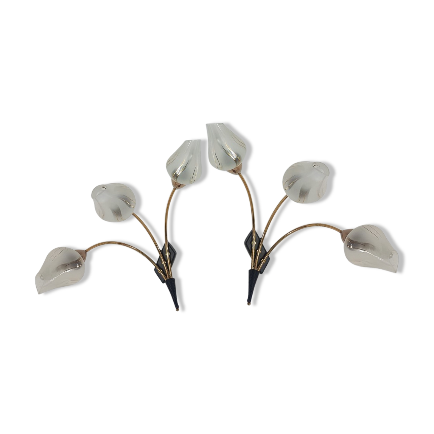 Pair of 50-60s sconces