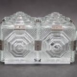1970s Brutalist Wall Glass Light by Kamenicky Senov, Czechoslovakia