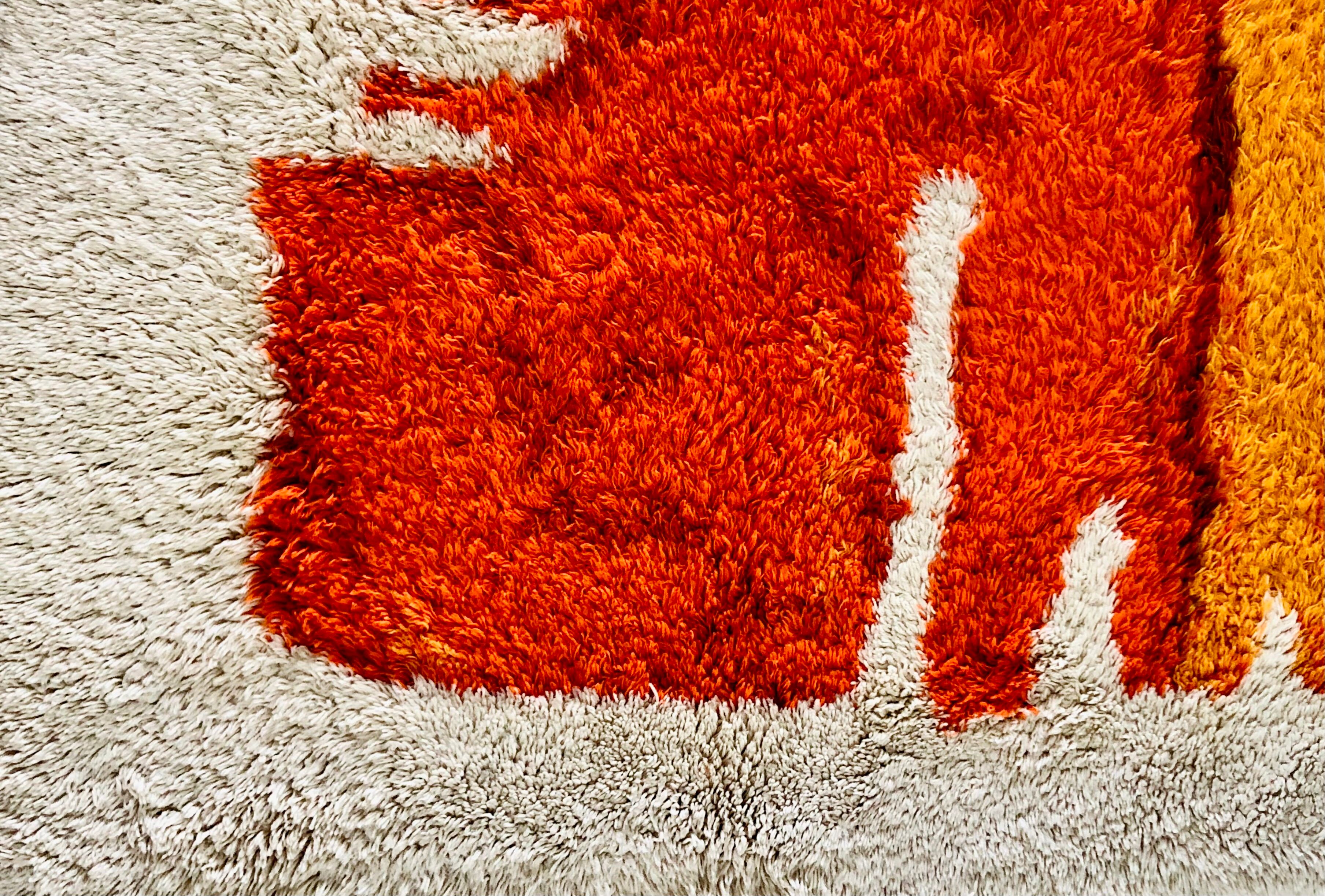 2x3 wool rug by Hojer Eksport Wilton, Joker model, Denmark 70s