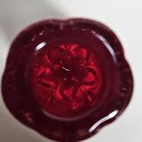 Vase vintage 70's Rouge Ruby-Designer Geoffrey Baxter pour Whitefriars