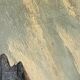 Oil on canvas painting view of the mountain