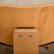 Charles & Ray Eames DCW Ash dining chair with Dark Brown Leather seat for Vitra