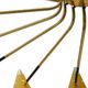 Mid-Century Modern Italian Yellow Lacquered Metal and Brass Pendant Lamp