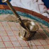 Old bronze mortar