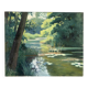 Lac aux nénuphars, huile sur toile