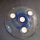 Rare Vintage Finnish Art Glass Tealight Candle Holder – Handmade Finland, 1
