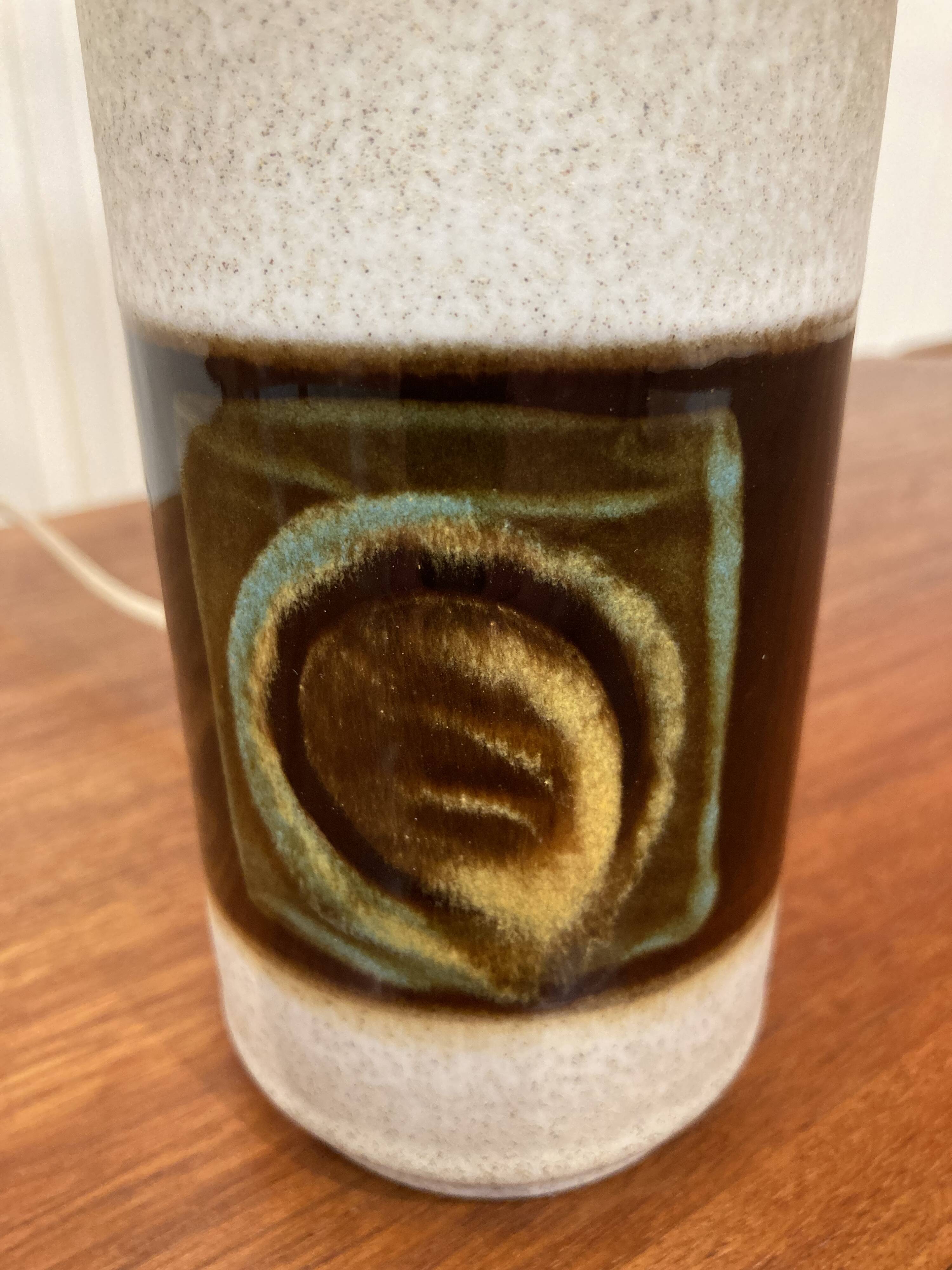 Ceramic lamp Scandinavian design 1950.