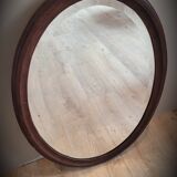 Miroir 58x84 ovale bois 1950