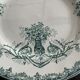 Lot 6 old plates porcelain iron earth saint amandinoise model chevreuse
