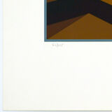 Yvaral "horizon structure" 1981 - original silkscreen print signed in pencil