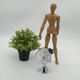 Liquid soap dispenser, tilting, industrial, old/vintage, glass & chrome