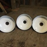 3 green industrial lampshade
