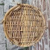Wicker laundry basket