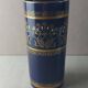 Old vase roll, blue, glazed ceramic, Lunéville napoleon III
