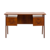 Danish teak mid century double sided desk, 60s
