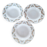 Set of 3 vintage soup plates