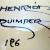 Large earthenware dish from Quimper