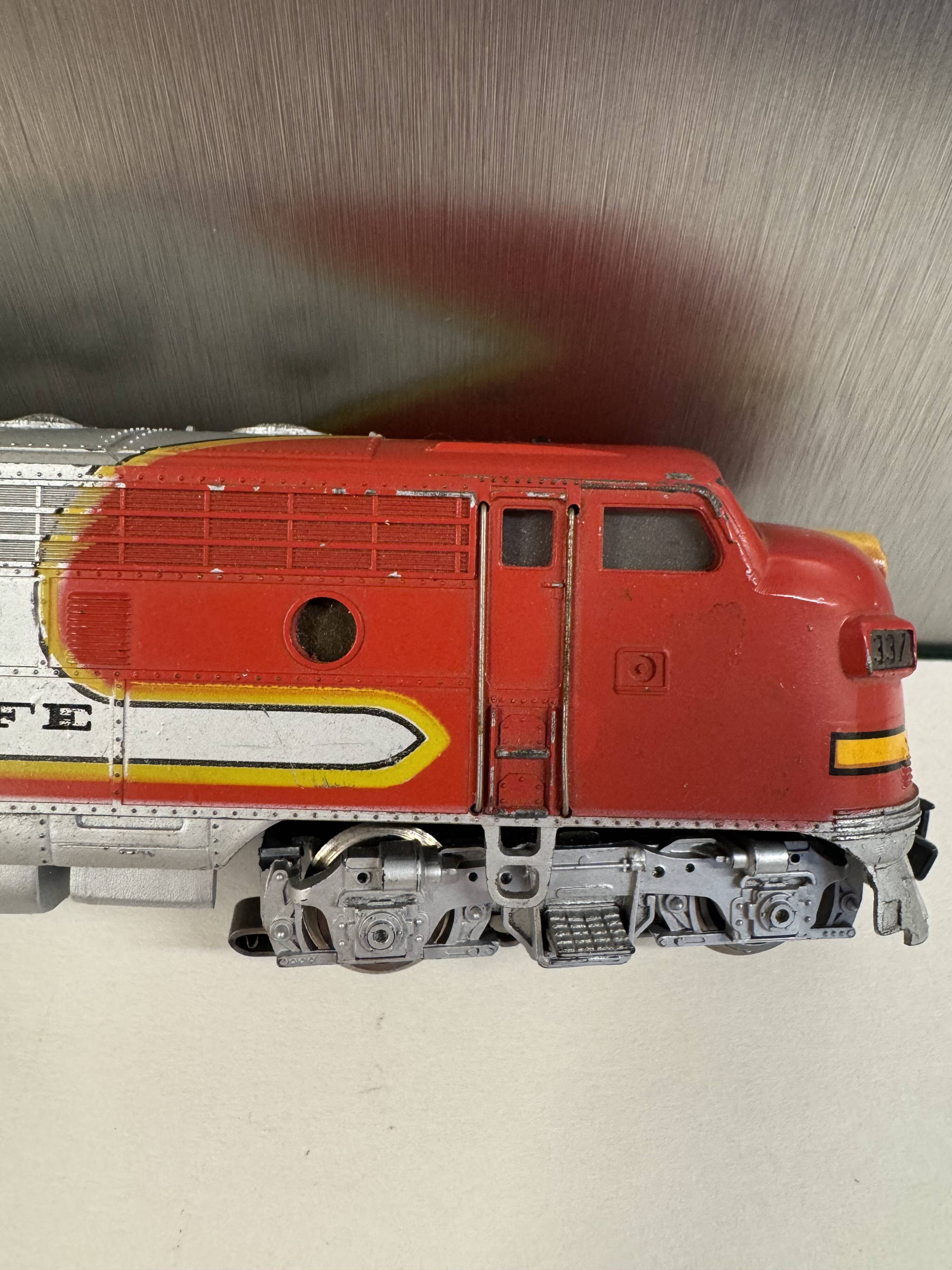 Old train locomotive Marklin Santa fe USA