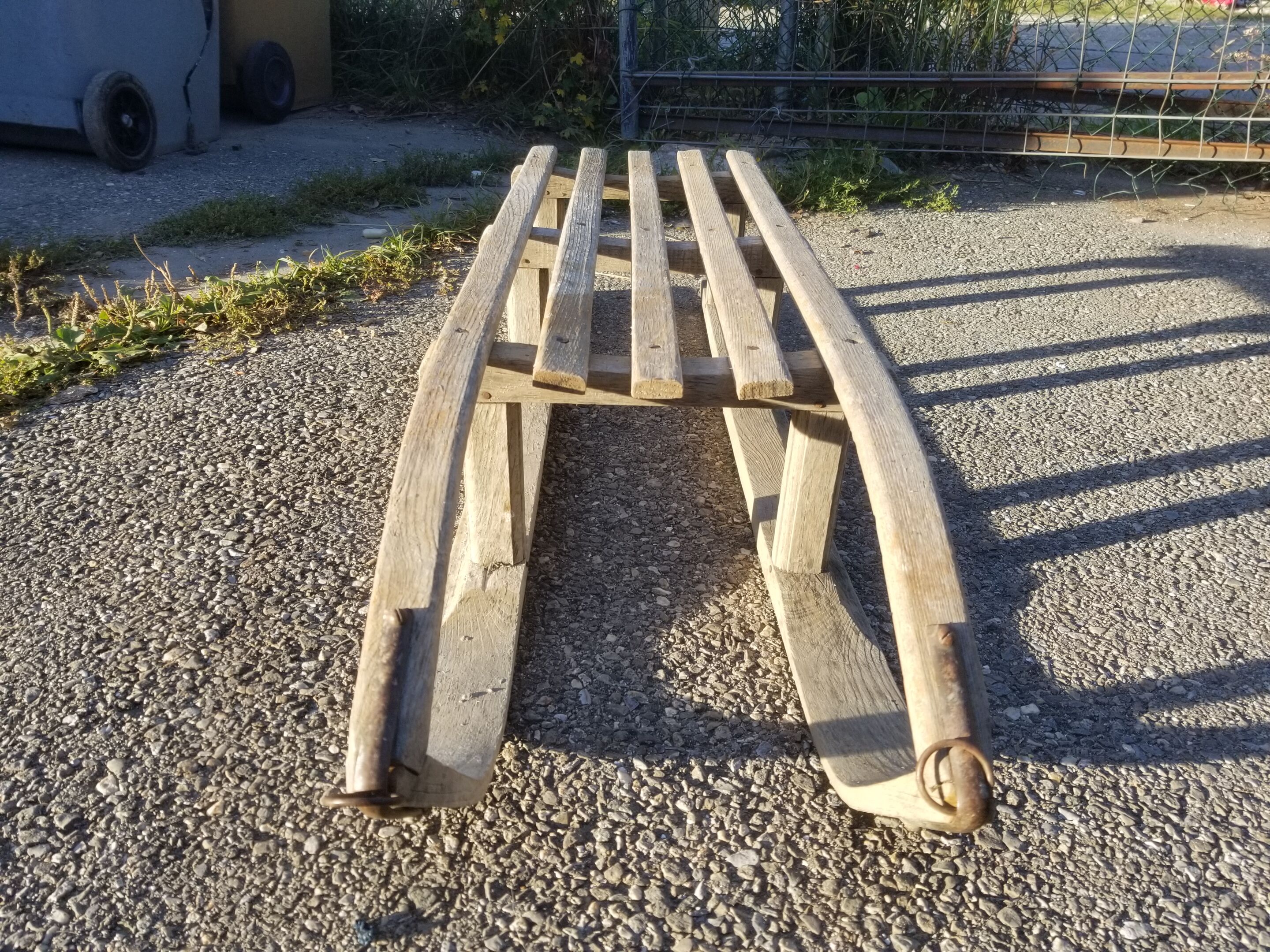 Old sled - wooden sled - Vintage