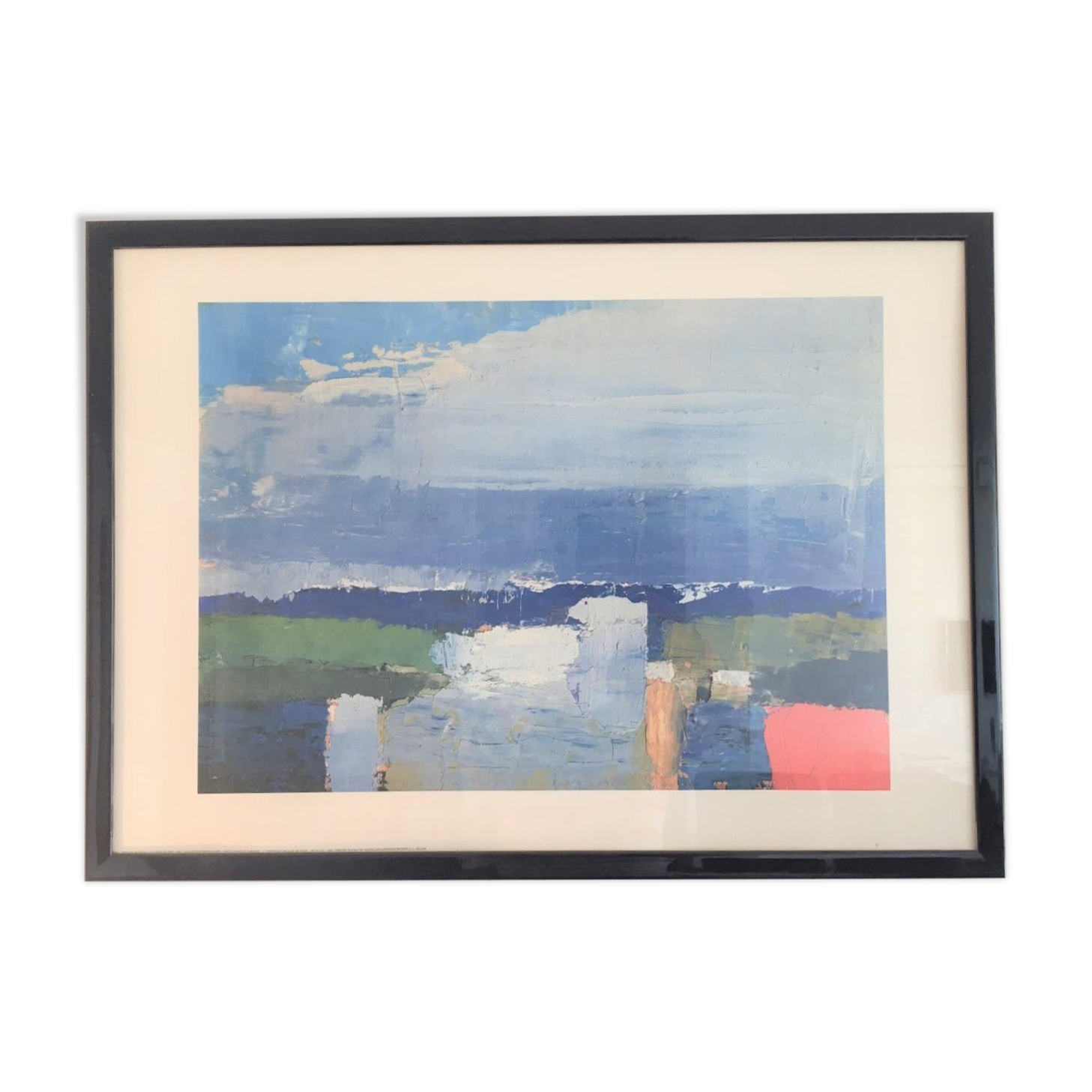 Stael's Nicales framed poster "Landscape of the noon, 1953"