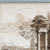 Pair of framed engravings, Claude Lorrain