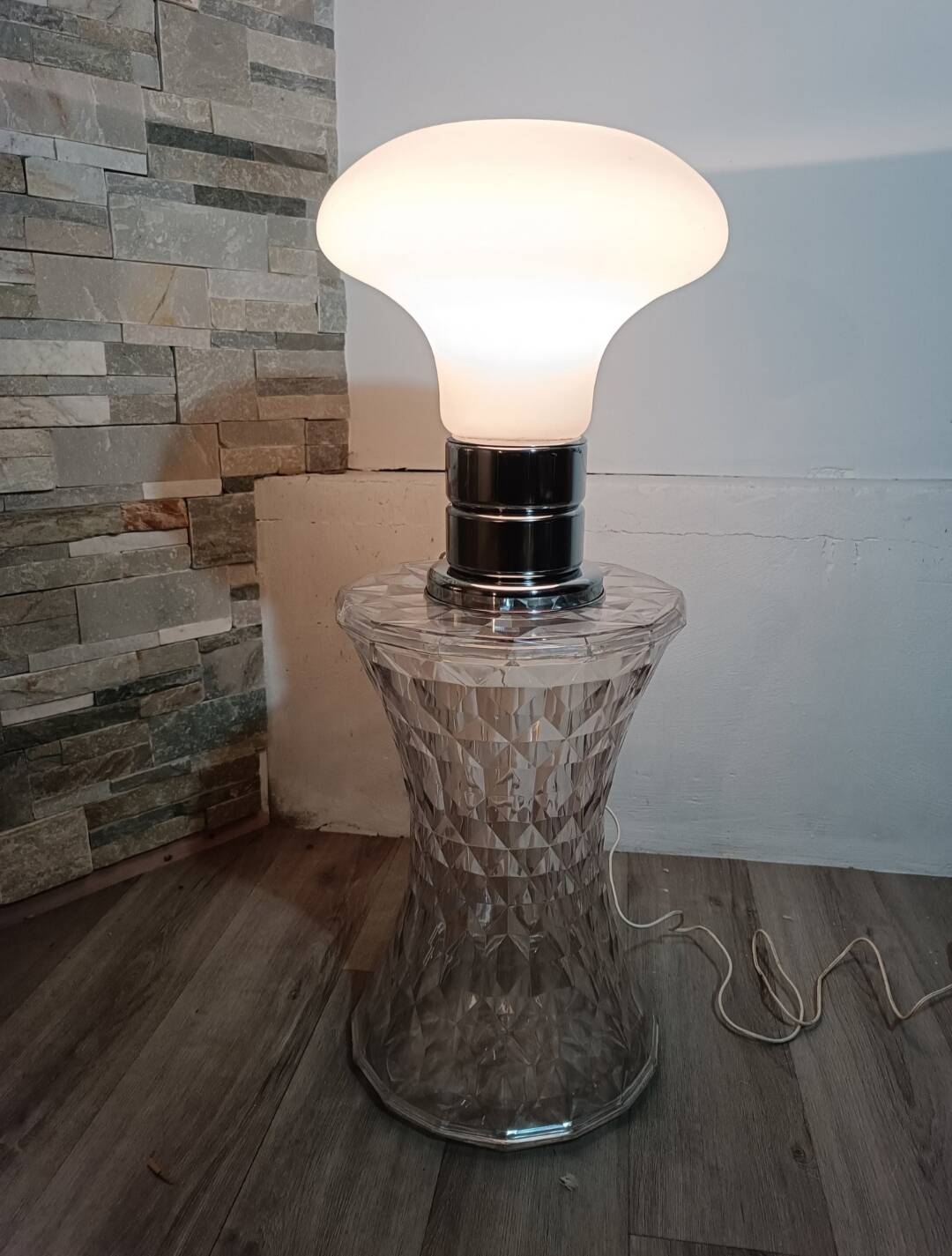 Lampe champignon design Murano Italie 1970s