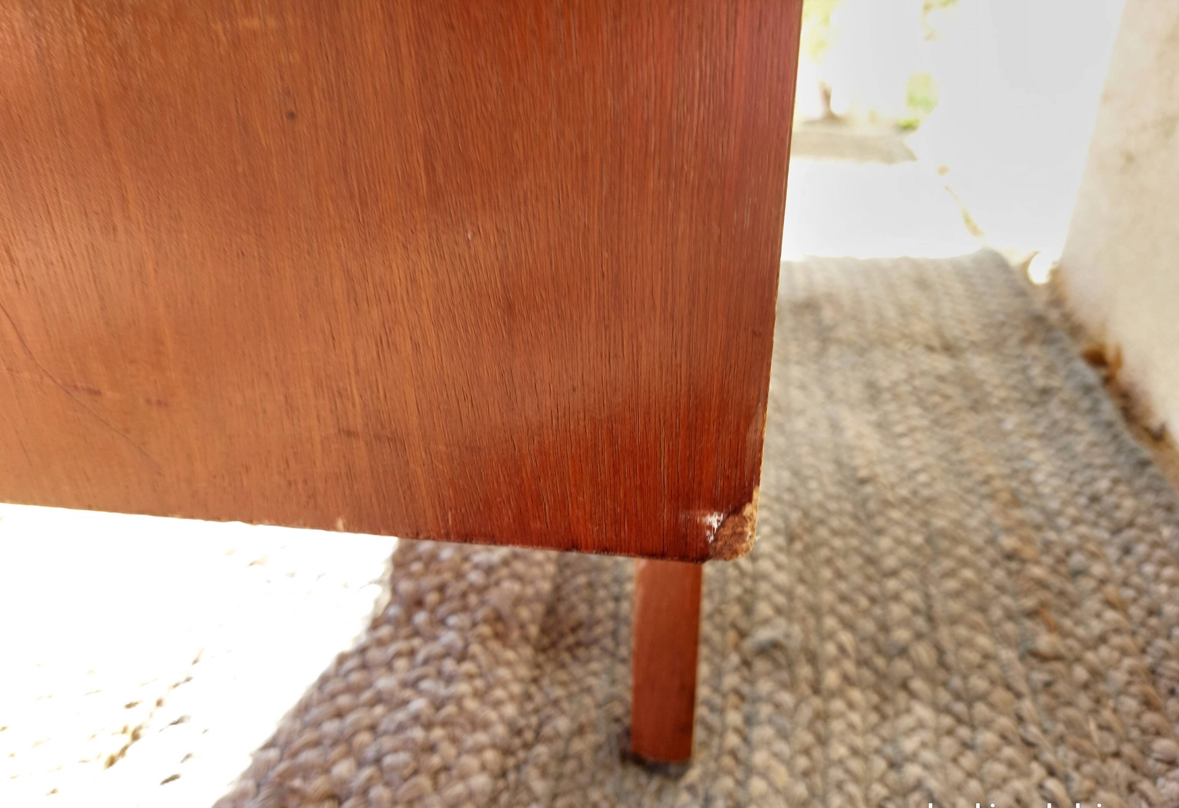 Vintage chest of drawers with tapered legs