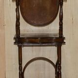 Victorian Thonet dressing table in bent wood with adjustable stool.