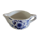 Blue flower gravy boat Saint Amand Art Deco