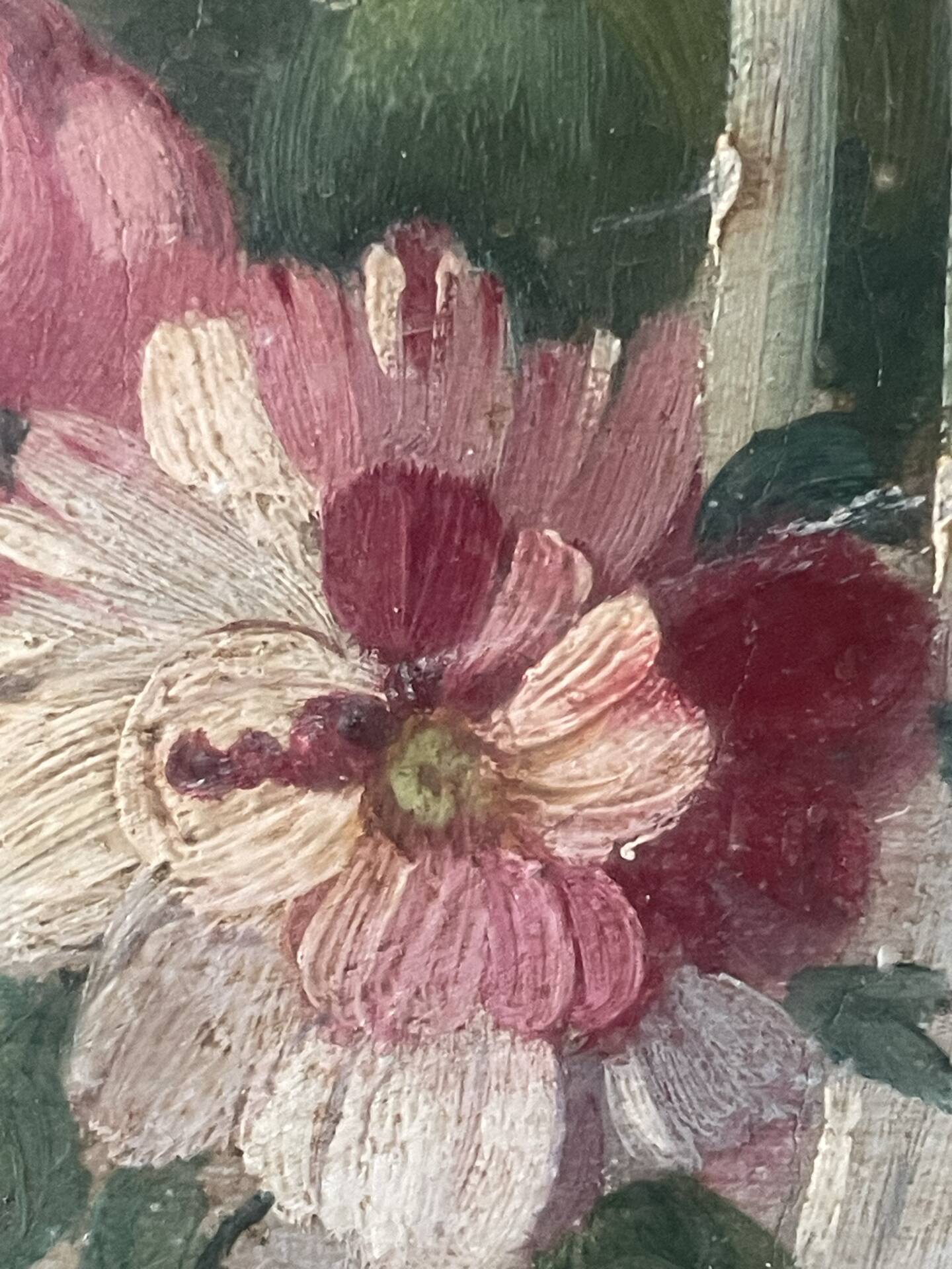 Paire de tableaux, natures mortes fruits et fleurs