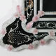 Exceptional Extra Large Size Vintage Pink Murano Glass Wall Mirror, 1950s